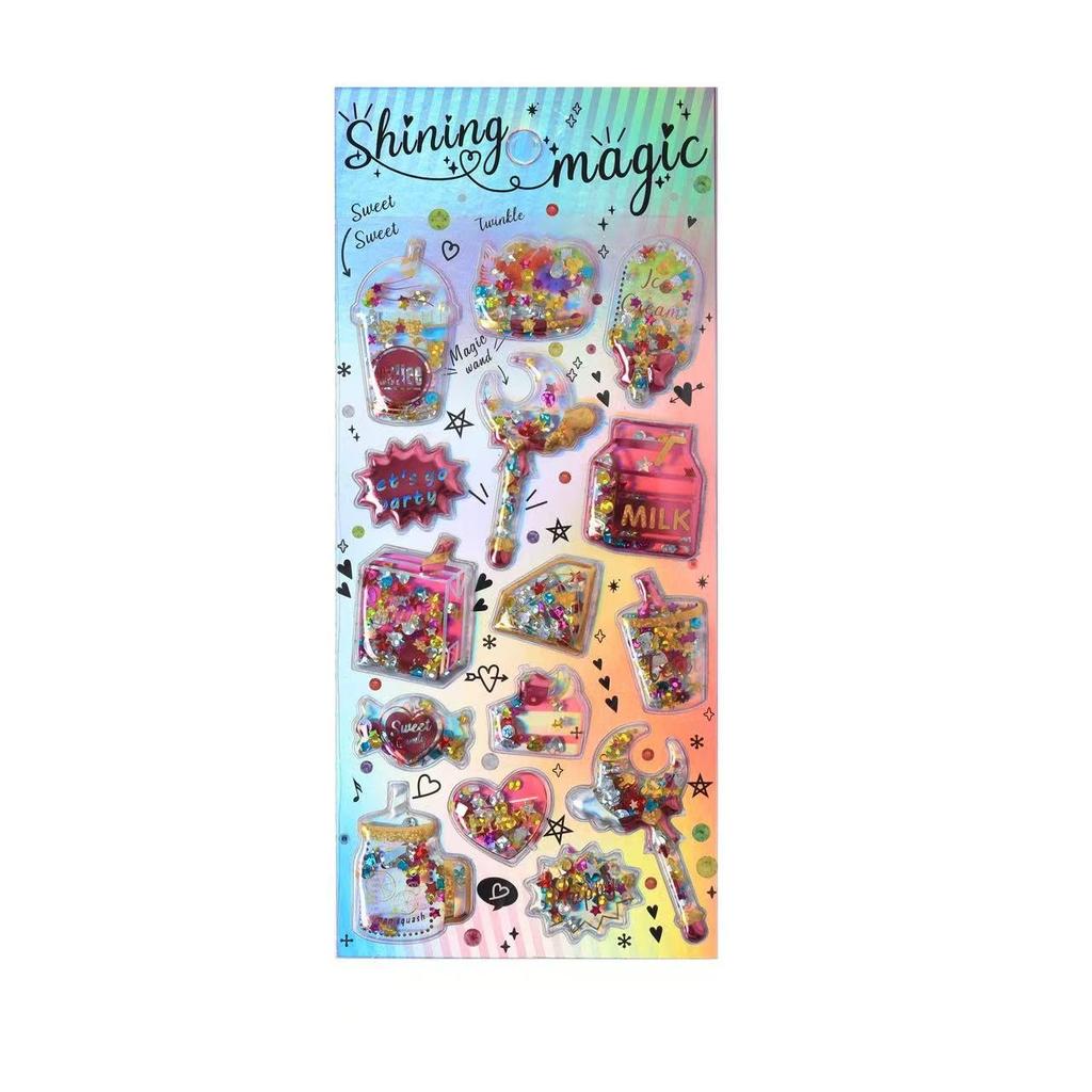 of Kofugus 3D Reward Cute 3D Stickers for for Decorating Cell DIY Craft 007 [Set 4] Stickers, Puffy, Glittery, Stickers, Girls, Phones, Planners,