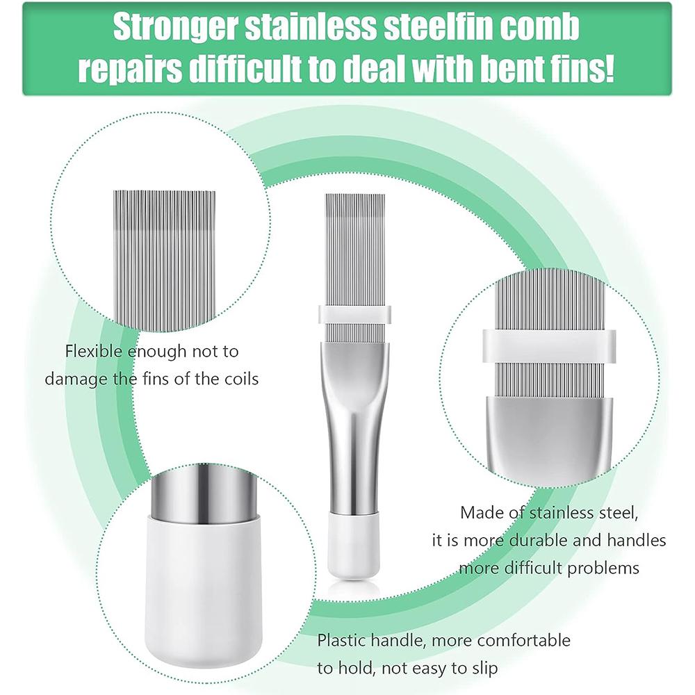 Air Conditioner Condenser Fin Comb Set Brush Repair Tool For Condenser Coil