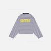 Unisex Round Neck Long Sleeve Loose Fit Pullover Hoodie Letter Print Streetwear Sweatshirt
