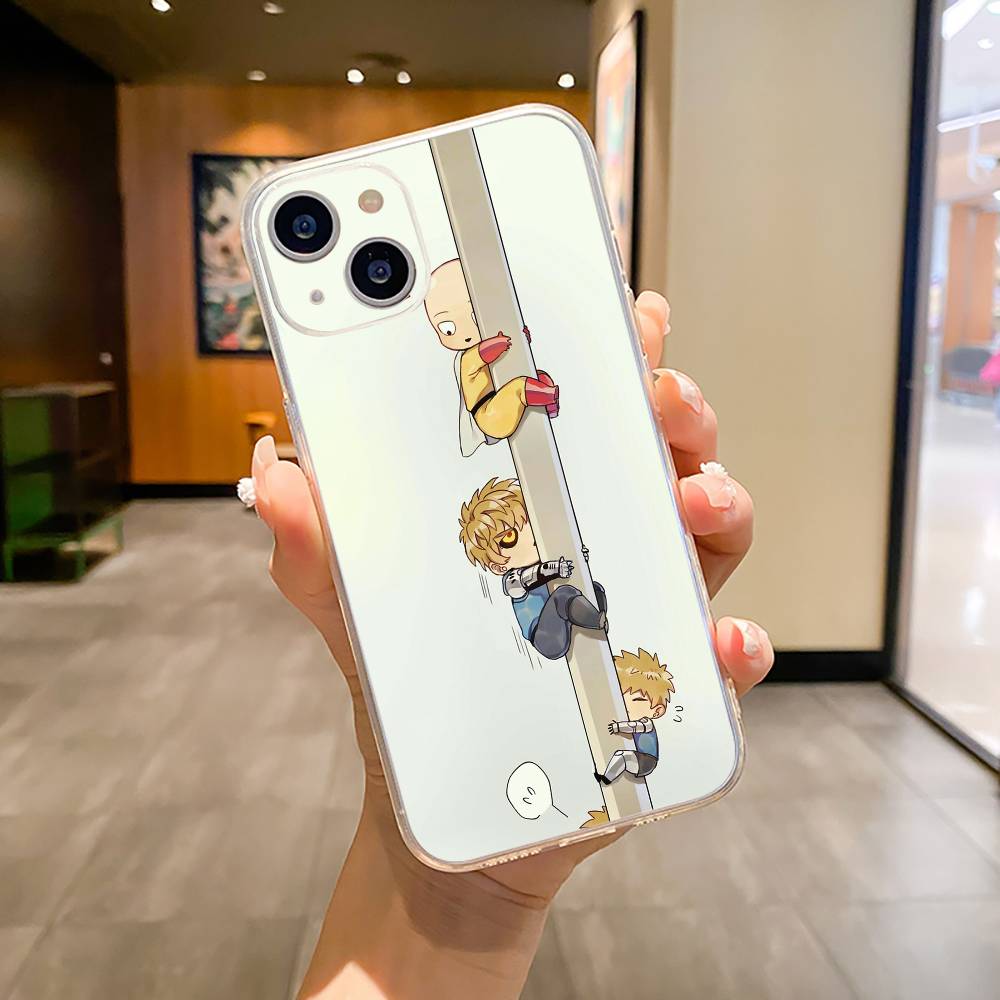 O-P-M-One-Punch -Man Phone Case For iPhone17,16,15,14,13,12,Pro Max,16/15/14 Plus XS Soft Silicone Transparent Cover