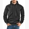 Hooded Sweater Men's Spring and Autumn Pullover Solid Color Casual Sports Loose Trend Long Sleeves