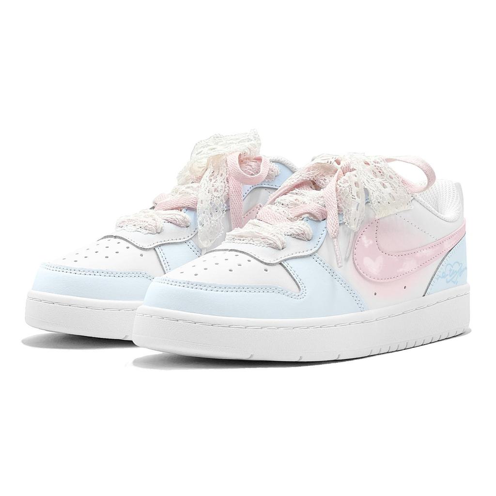 Nike Court Borough Couple's, Icing Sugar Sweet Dream, Heart Cloud, Lace Shoelace, Dreamy, Girlish Low top BQ5448-100(TeamS2-S-BOX)