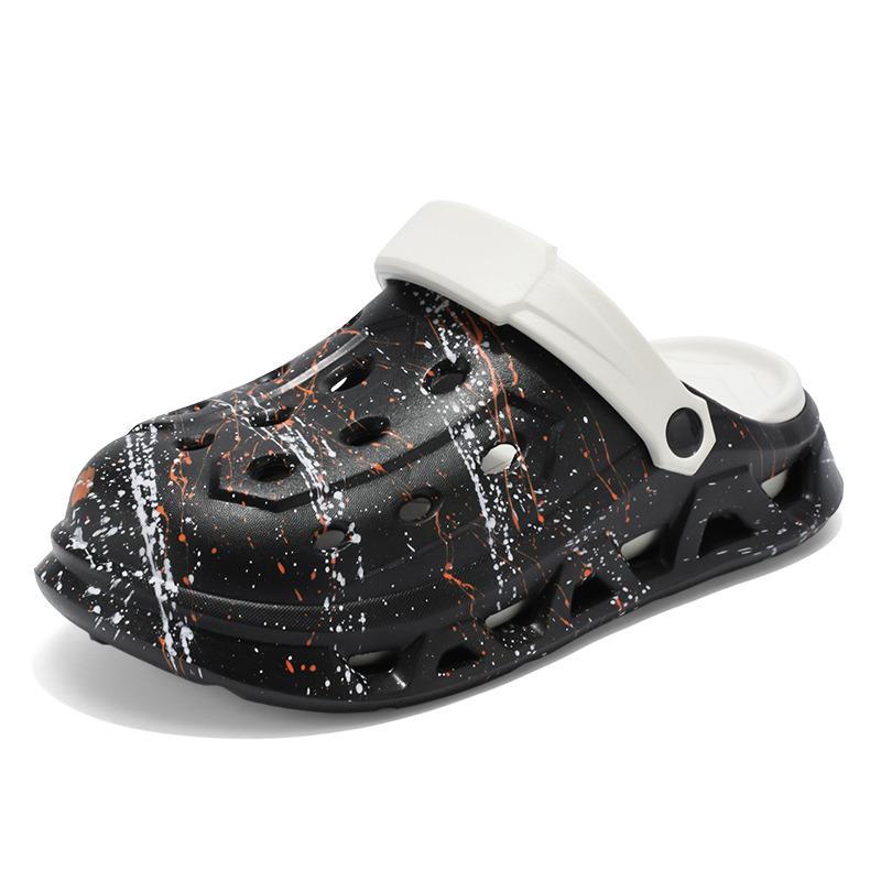 

Модные летние сандалии для мужчин и женщин Удобные платформенные сандалии на плоской подошве Мужские нескользящие пляжные шлепанцы Мужские клоги сандалии мужские 36-37