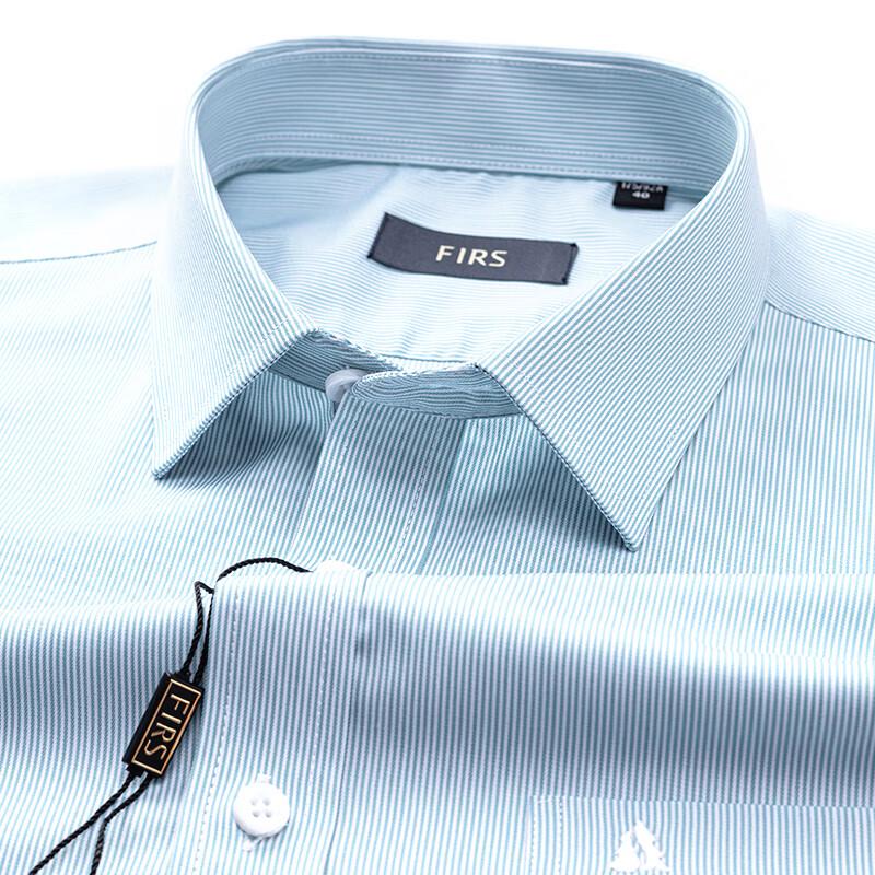 

FIRS Men s Striped Short-Sleeve Silk Blend Shirt 38