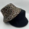 Bucket Hat Women Men Leopard Print Hip Hop Dance Party Outdoor Sunshade Casual Sun Hat Double Sided Spring Summer New