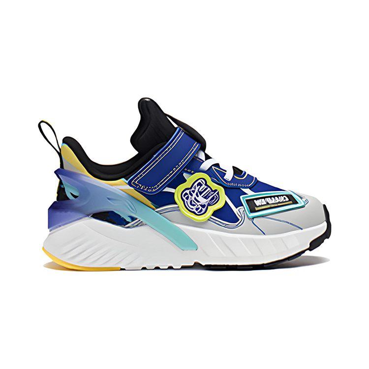 Li Ning Kids Comfortable Sports Slip Resistant Shock Absorbing Durable Breathable Lightweight Casual Shoes Kids Casual Shoes Blue YKNS060-5
