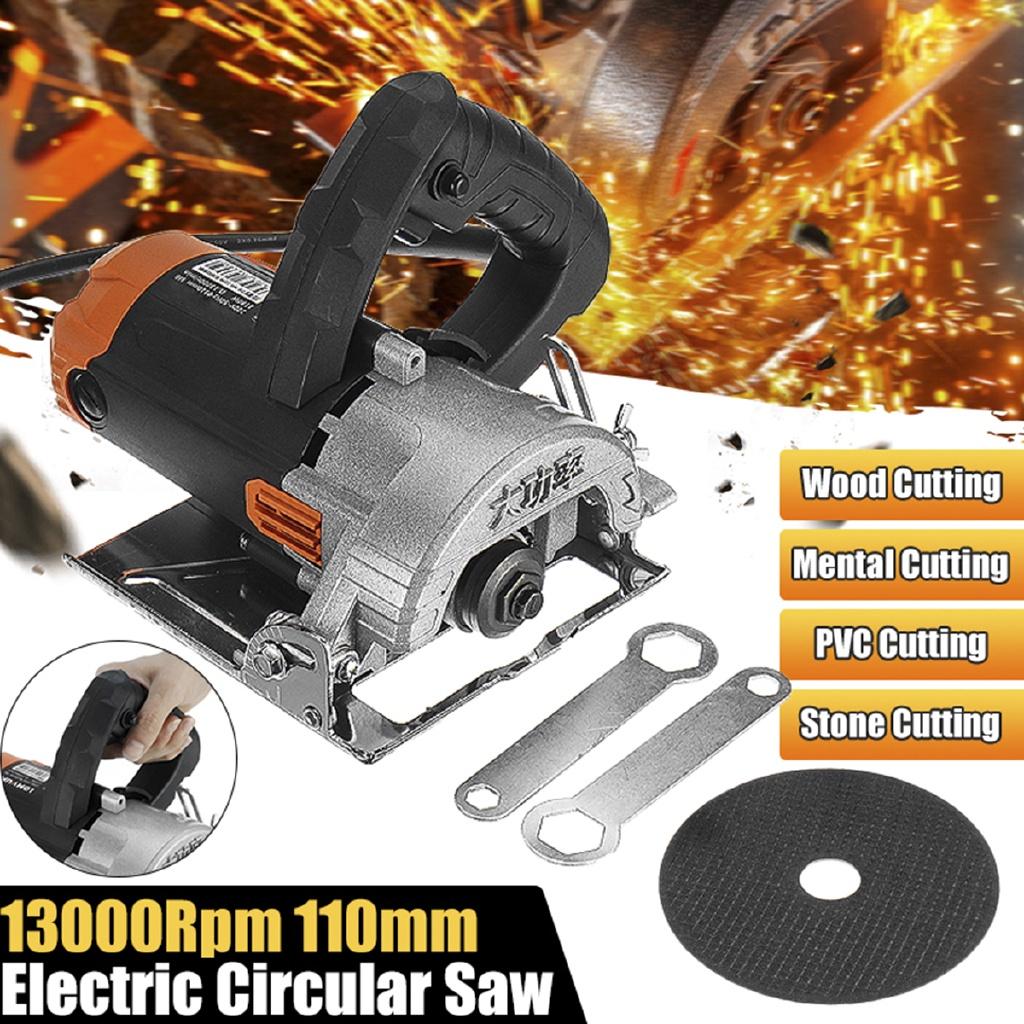 1180W 13000RPM Portable Cutting Machine Electric Saw Motors 110mm Blade High Speed Wood Metal Wire Saw Ceramic Marble