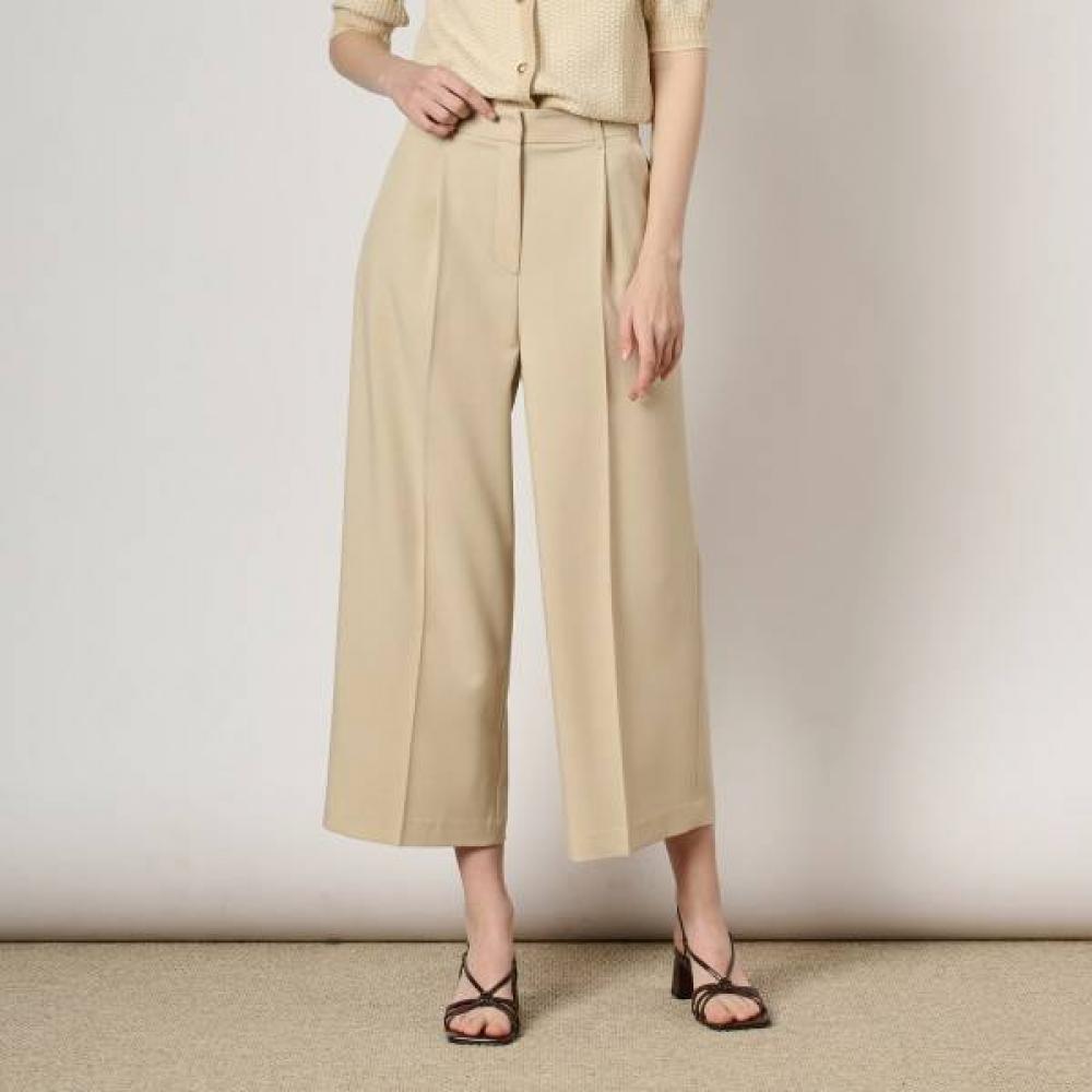 Bcbg Tuck Wide Back Banding Pants B4m3p306