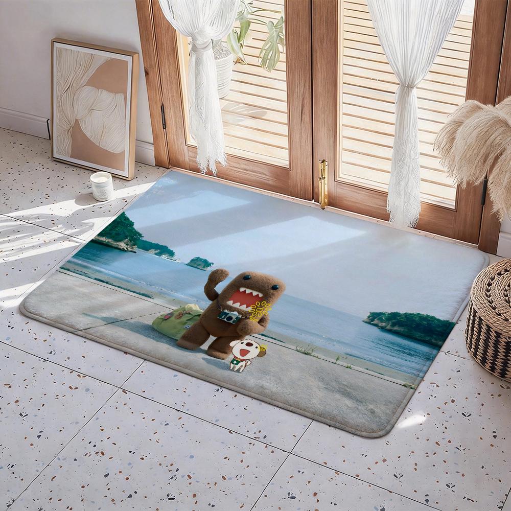 Video D Demo Floor Mat Eco Flannel Doormat Non Slip Odorless Indoor Floor Rug Soft Short Plush Home Mat