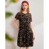 Bailuyu Women's Floral Print A-Line Midi Dress
