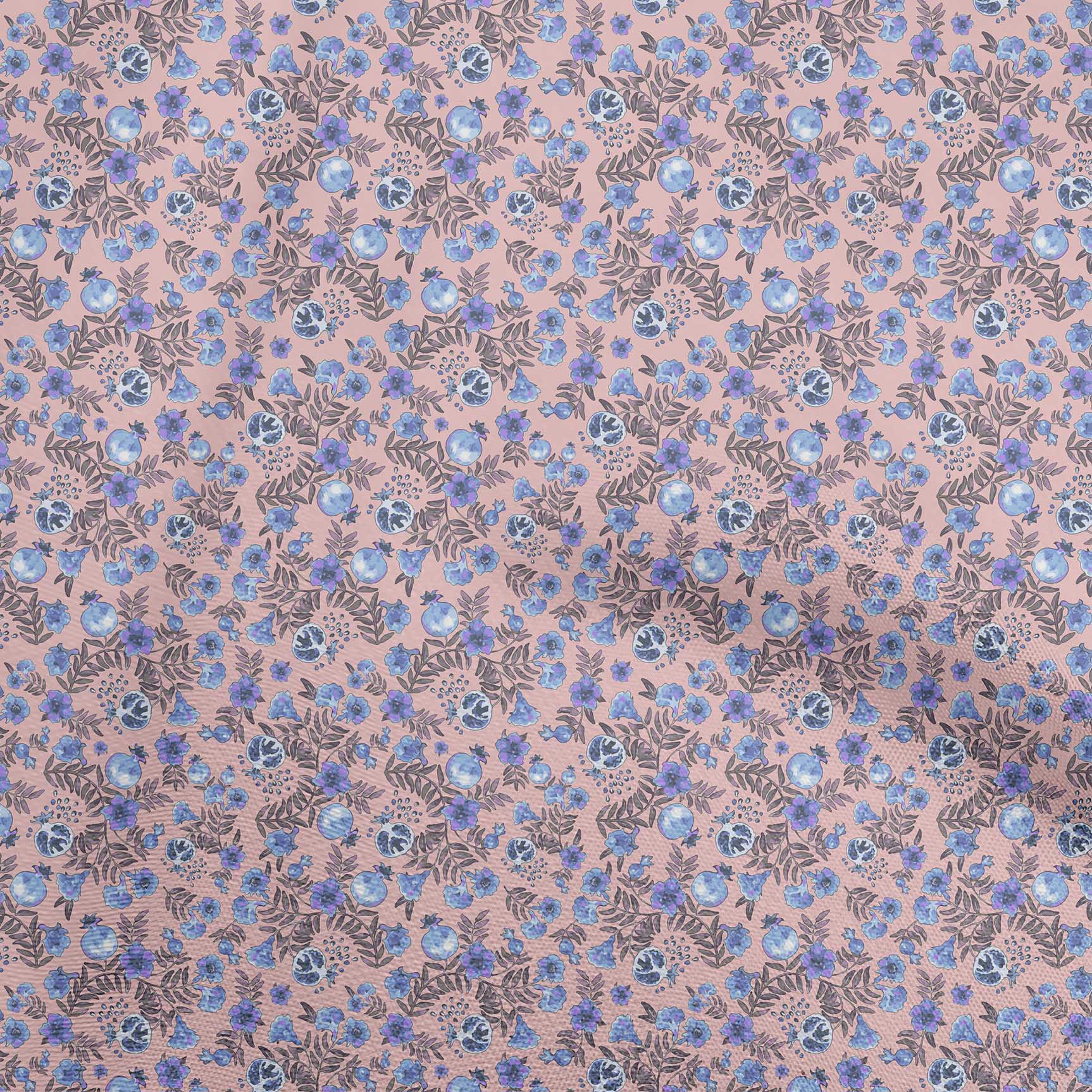 

OneOone Cotton Flex Темно-зелена тканина Азіатська швейна тканина Suzani у дворі з принтом для шиття одягу своїми руками 40 дюймів 42 Inch Wide - Viscose Chiffon світло-рожевий колір