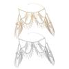 Stylish Layered Rhinestones Body Chain Premium Alloy Construction Versatile Styling for Concerts and Event