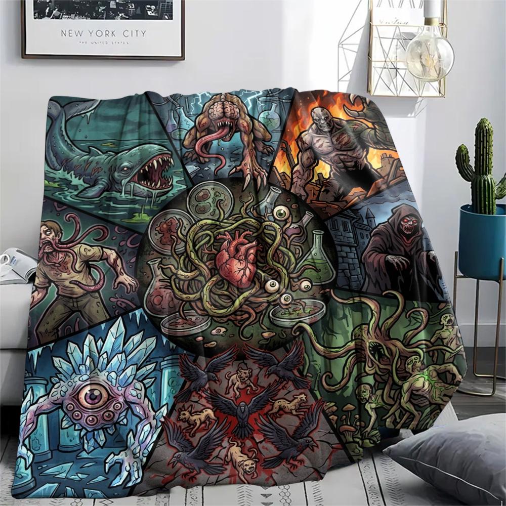 Resident Evil Print Flannel Blanket, Ultra Soft High Quality All Seasons Warm Throw, Home Decor Cozy Blanket, Perfect Christmas Gift