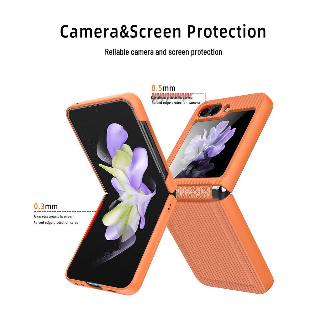Ultra-Thin Samsung Flip5 Protective Case: Hinge Drop-Proof Design with Integrated Film
