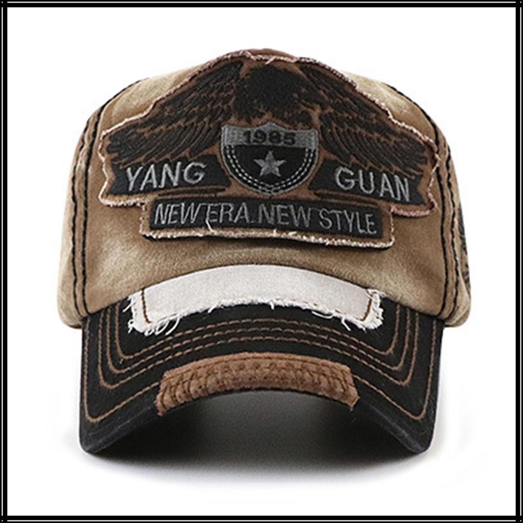 White Fang Eagle Print Logo CA732 for Men and Suitable for Running and Outdoor Activities Cap, (Black), Women,