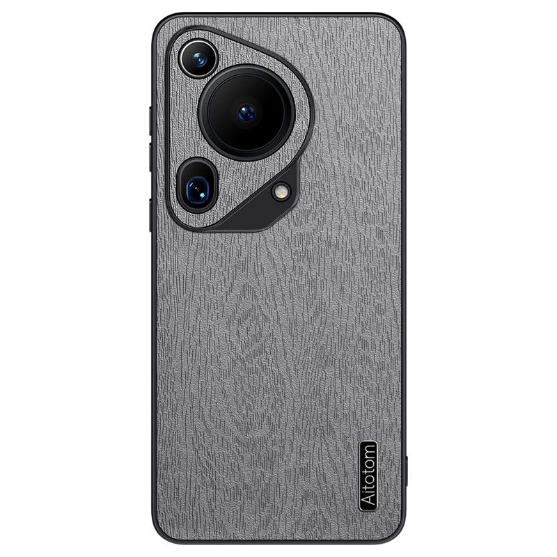 For Huawei Pura 70 Ultra Cases Wood Texture PU+PC+TPU Phone Cover