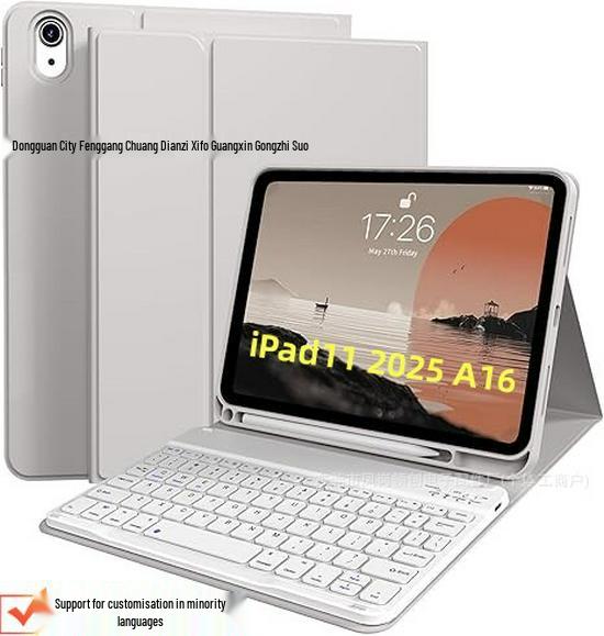 

Universal iPad 11 Protective Case with Backlit Bluetooth Keyboard for iPad Pro 11/Air 7. Gray + Regular