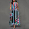 2025 New Fashion Trend Dresses Spring Summer Printed Waist Dresses Fashion Women's