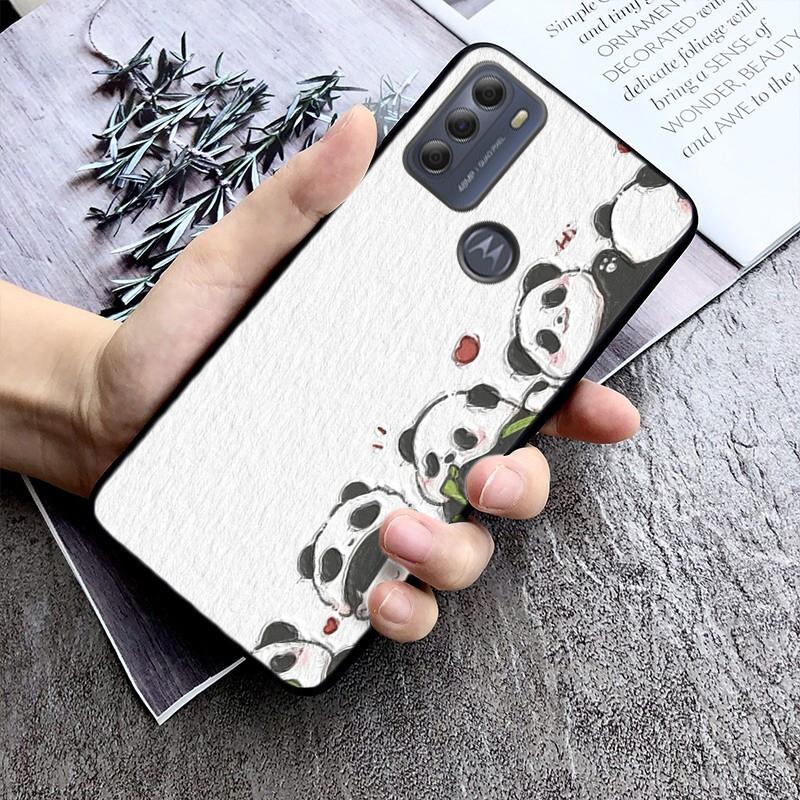 Panda Phone Case For Moto G84 G22 G32 G42 G52 G62 G53 G72 G60 G60S G100 G10 G20 G30 G13 G50 G 5G G Pure
