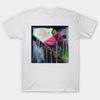 Crimson Divide Electrize Colorful Geometric Abstract Design T Shirt Vintage Washed Stretched Comfortable Unisex Breathable