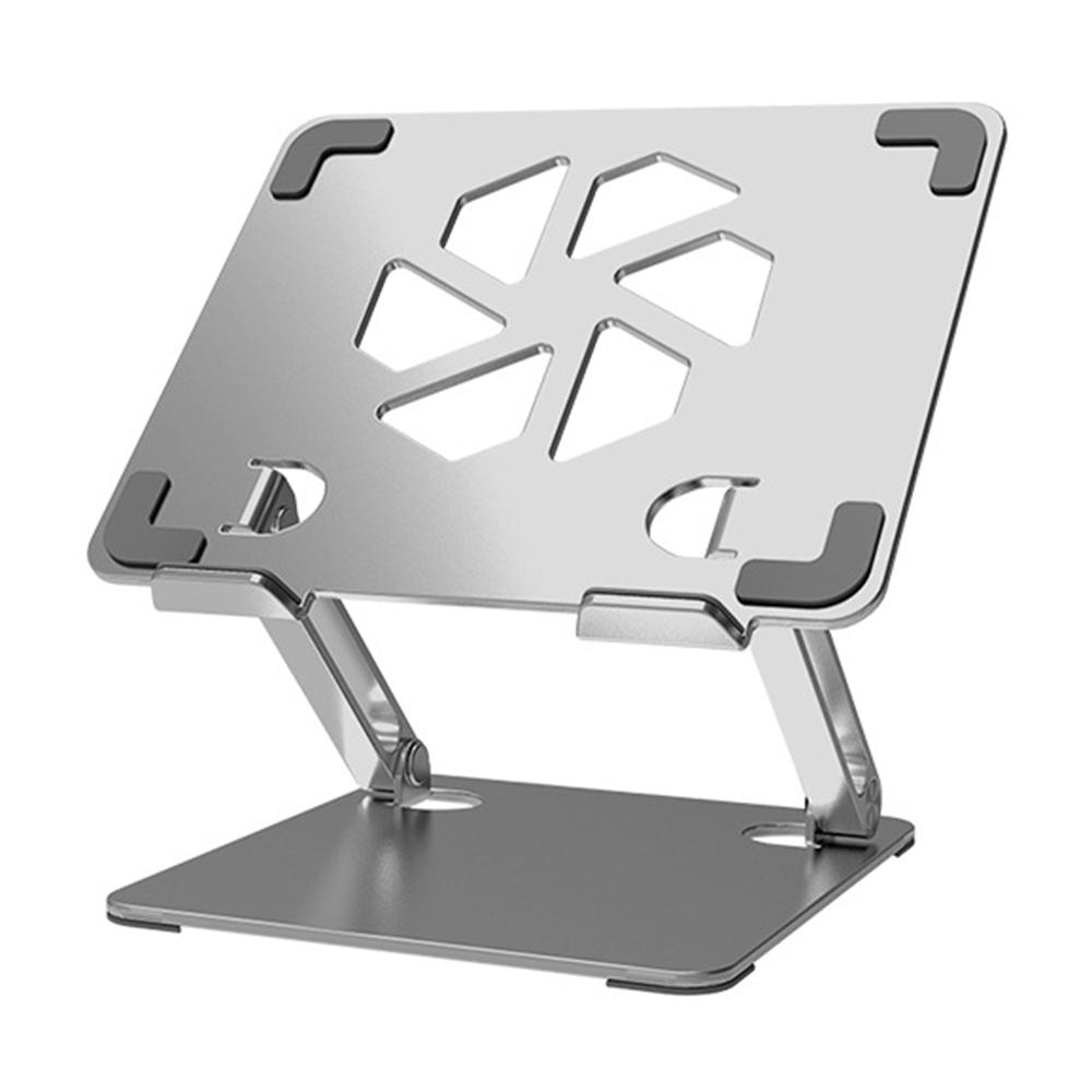 GFS06-T Carbon Steel Laptop Cooling Stand Adjustable Height Hollow Out Tablet Support for Notebooks B