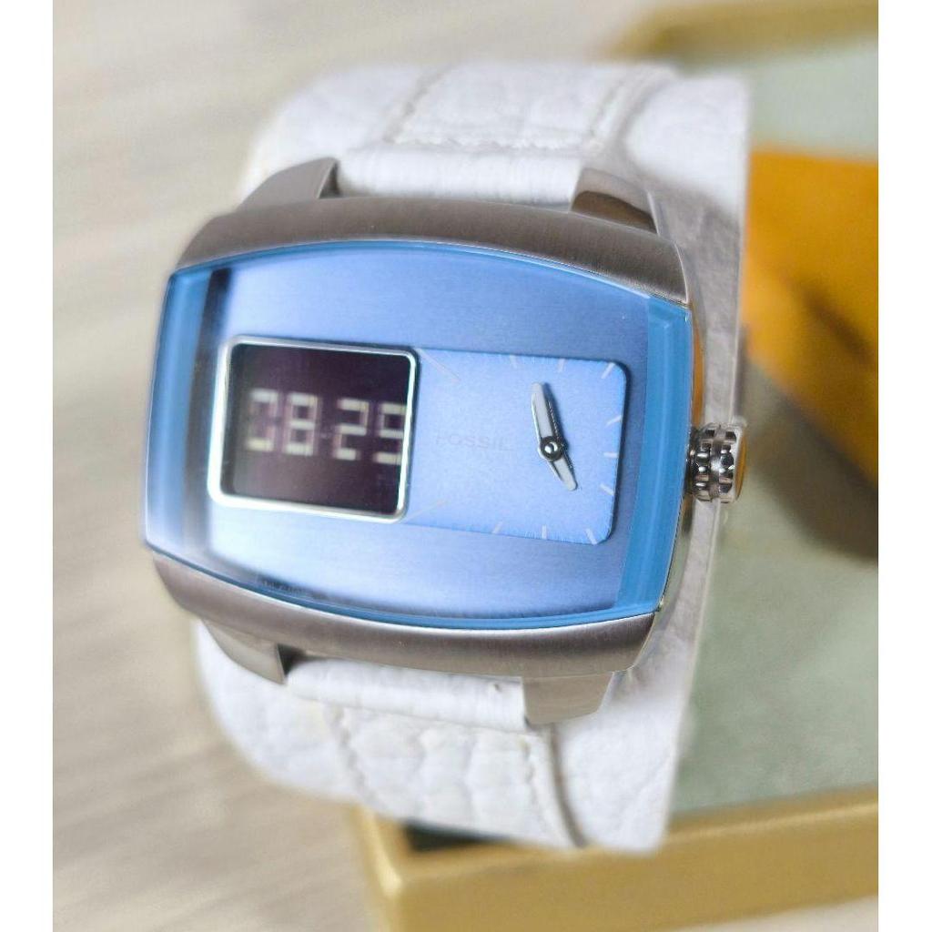 Used Limited Edition 2000s Excellent Condition FOSSIL JR-9634 Analog-Digital Watch Battery Replaced