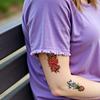 28pcs Temporary Tattoo Waterproof Long-lasting Body Stickers Sunflowers Lilies Daisies For Adults Women Chest