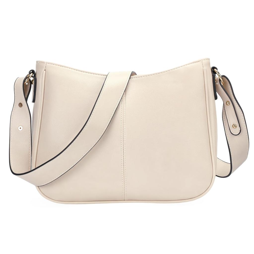 LEEXTON Damen-Lederschultertasche mit Außentasche, Wasserabweisend, Stilvoll und Lässig, Perfekt für Reisen