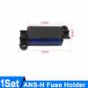 1Set ANS-H 1-Way Midi Fuse Holder ANS-8 20A 50A 70A 80A 100A 120A 150A 200A Safety Plate Base Car Carrier Fuse Box Bolt Type Fuses4