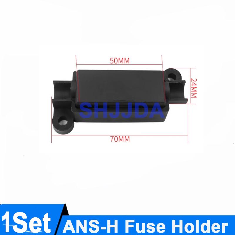 1Set ANS-H 1-Way Midi Fuse Holder ANS-8 20A 50A 70A 80A 100A 120A 150A 200A Safety Plate Base Car Carrier Fuse Box Bolt Type Fuses4
