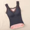 Thickened Fleece Thermal Underwear Women's Thermal Vest Women's Inner Wear Outer Wear Beautiful Back Free Bra Fleece Bottoming Shirt