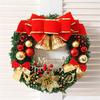 30cm Artificial Christmas Wreath - Holiday Decoration for Window, Door, or Shopping Mall Display.