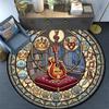 Music Royalty Round Area Rug Under Office Chairs Bedroom Living Room Home Decor