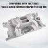 318 340 360 Luftspalt Ansaugkrümmer für Chrysler Dodge Challenger 318 360 5.2L Small Block