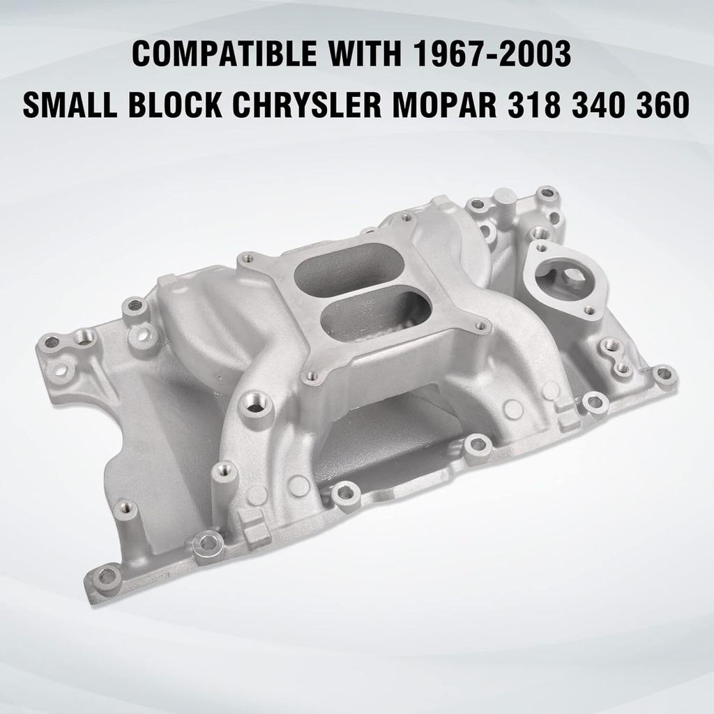 318 340 360 Luftspalt Ansaugkrümmer für Chrysler Dodge Challenger 318 360 5.2L Small Block