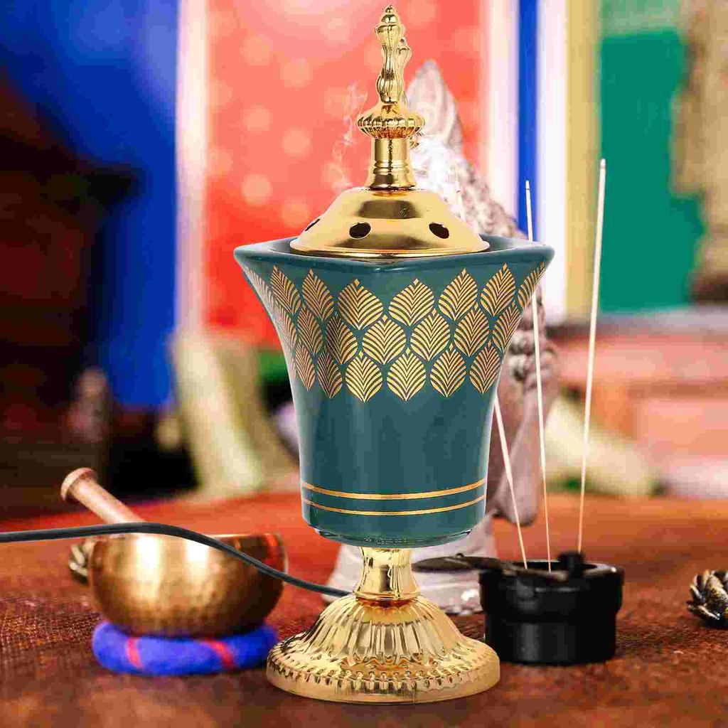 Räuchergefäß Weihrauchbrenner Dekorative Brenner Halter Wiederverwendbarer Kohleofen Metall