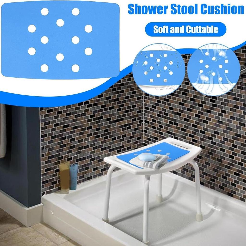 Universal Non- Shower Stool Cushion Paste Safety Adhesive Disabled Bath Padded Bath Tub Aid Bathroom