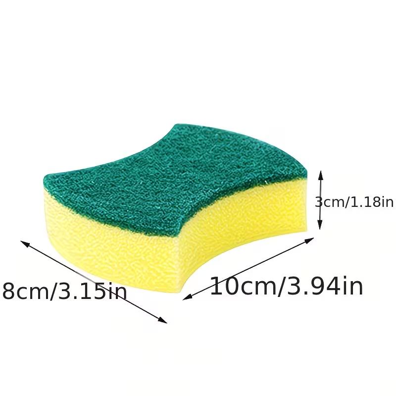 

5Pcs Double Sided Cleaning Sponge Scouring Pad Dishwashing Sponge Anti Scratch Super Absorbent Household Cleaning Tool for Kitchen Bathroom