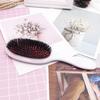 New Hair Comb Natural Oval Boar Bristle  Nylon Mini Anti-static Hair Scalp Massage Comb Hairbrushbarber Hair Brush Styling Tool