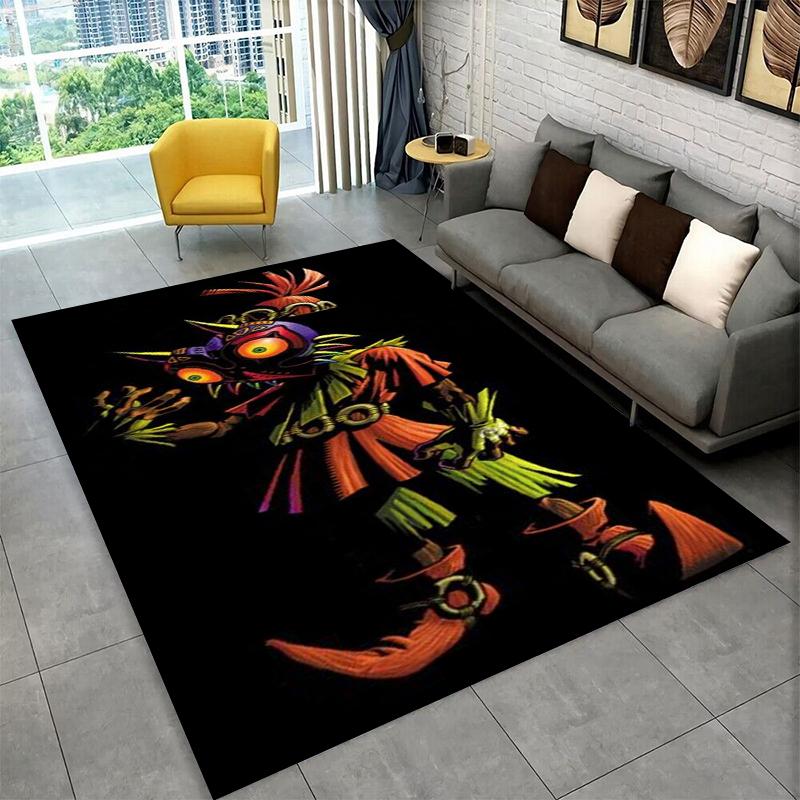 Classic Game Z-Zelda Cartoon Link Carpet Rug for Playroom Bedroom Living Room Sofa Home Decor,kid Area Rug Non-slip Floor Mat