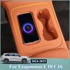 For Leapmotor C10 C16 2024 2025 Car Central Control Wireless Charger Storage Pad Silicone Cup Pad Cover Waterproof Cup Holder