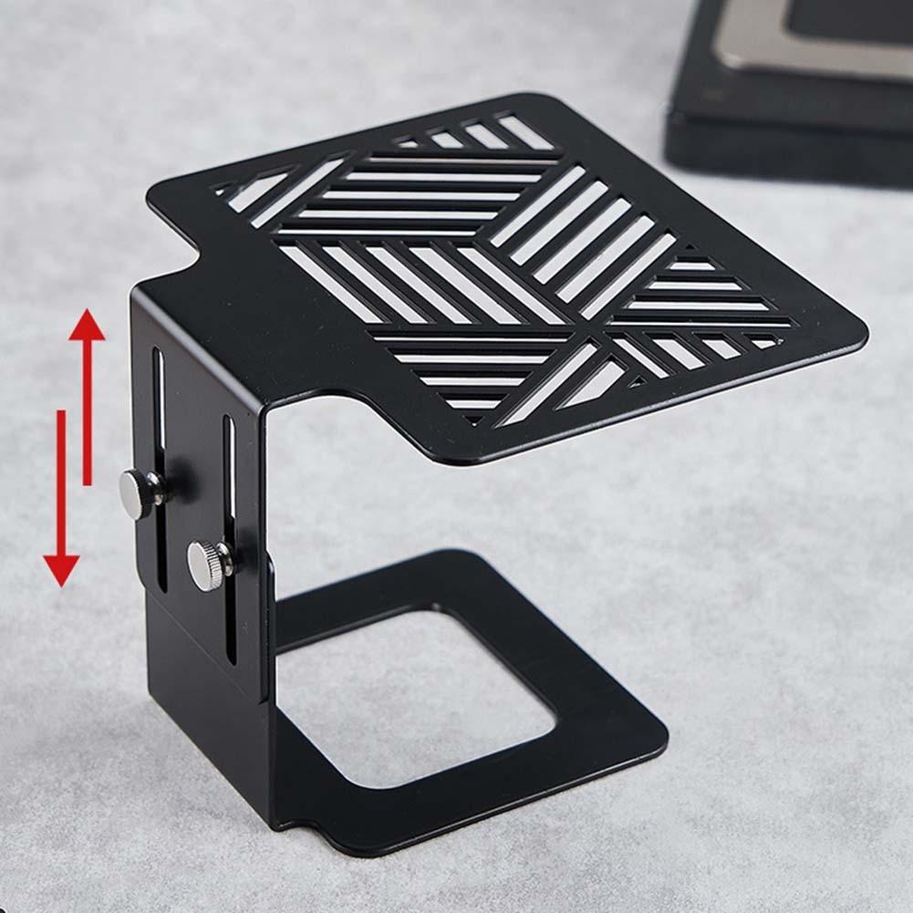 Coffee Weighing Rack Black For Espresso Machines Silvery