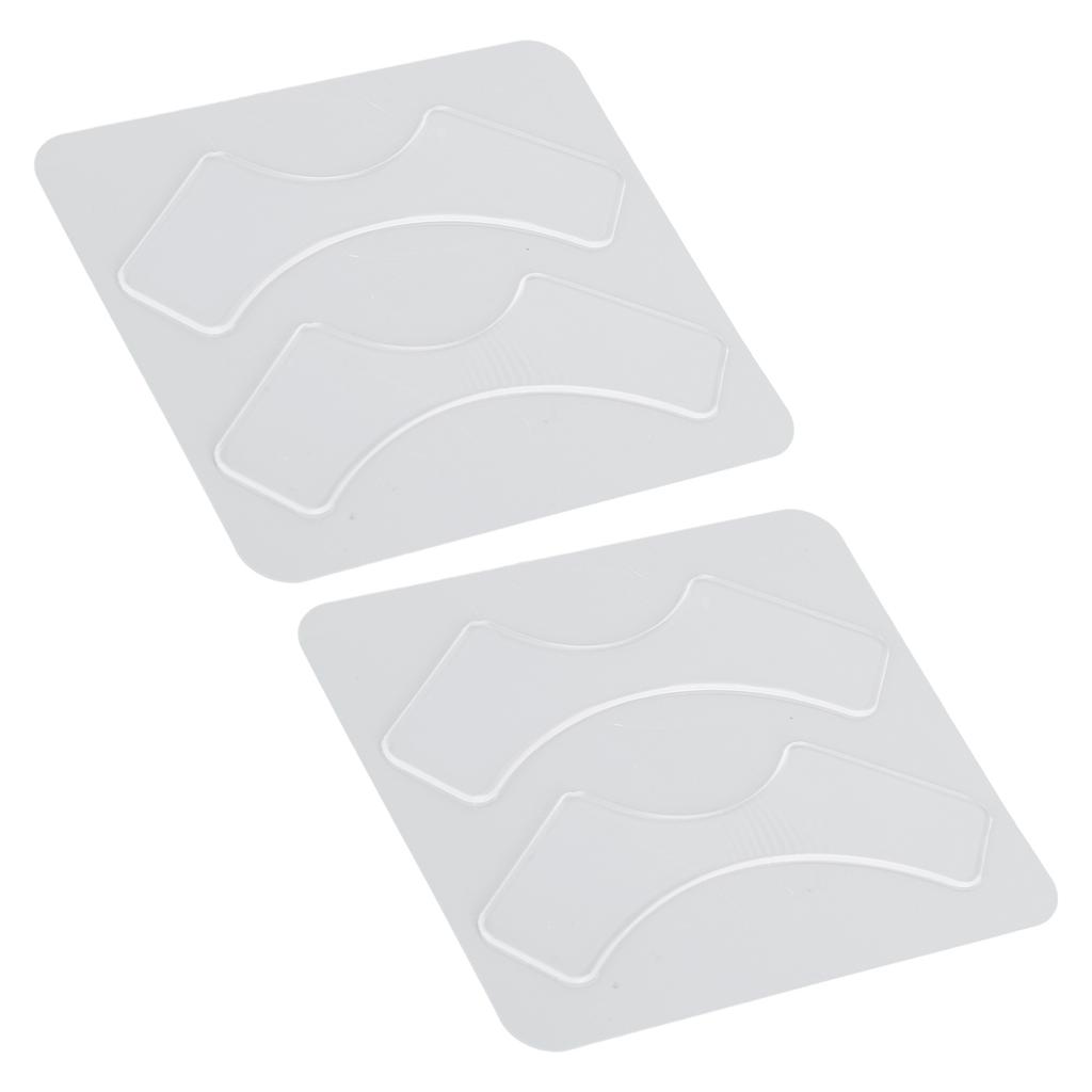 Lip Wrinkle Patch Reusable Transparent Skin Firming Silicone Upper Lip Pad for Day Night 2 Pairs