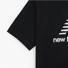 New Balance STacked Logo T shirT Black mT41502bk