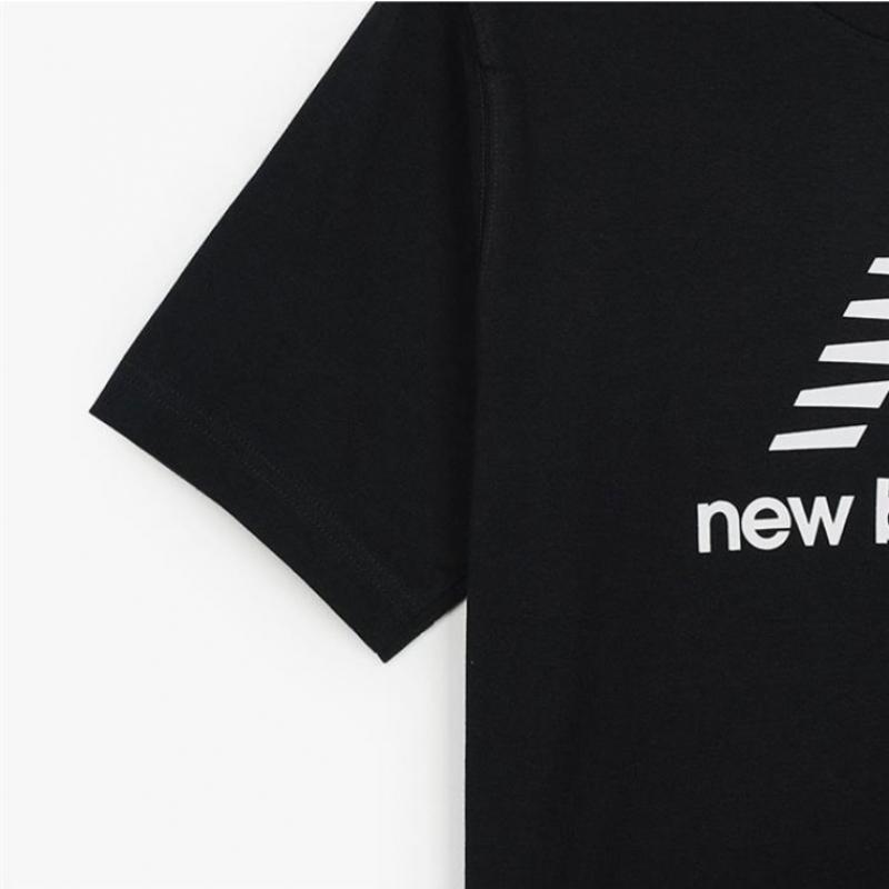 New Balance STacked Logo T shirT Black mT41502bk