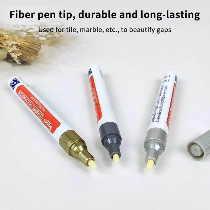 5 Color White Waterproof Tile Marker Grout Pen Wall Seam Pen For Tiles Floor Bathroom Decontamination Seam Repair Tools