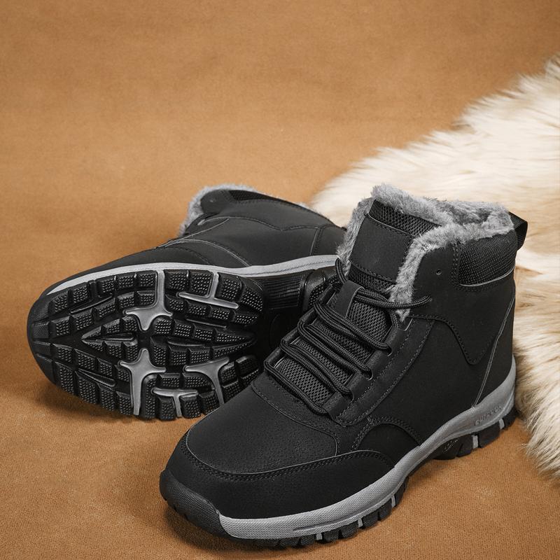 Fashion New Snow Boots Men Lace Up Mens Shoes Breathable Winter Boots For Men Casual Men Shoe Waterproof Ankle Boots Footwear Work Shoes