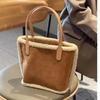 New bag winter new lamb wool handbag versatile large capacity mother and child bag Christmas plush handbag