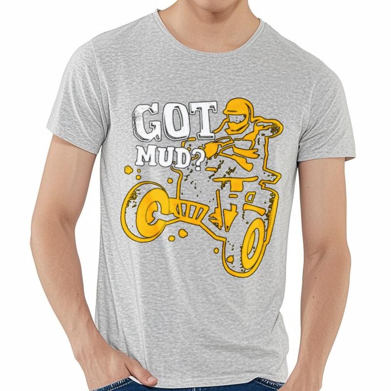 Solid Color Teeshirt Summer Tshirt Daily Wear Got Mud Motorcycle Rider Design Minimalist For Him Top Tees Classic Tshirt