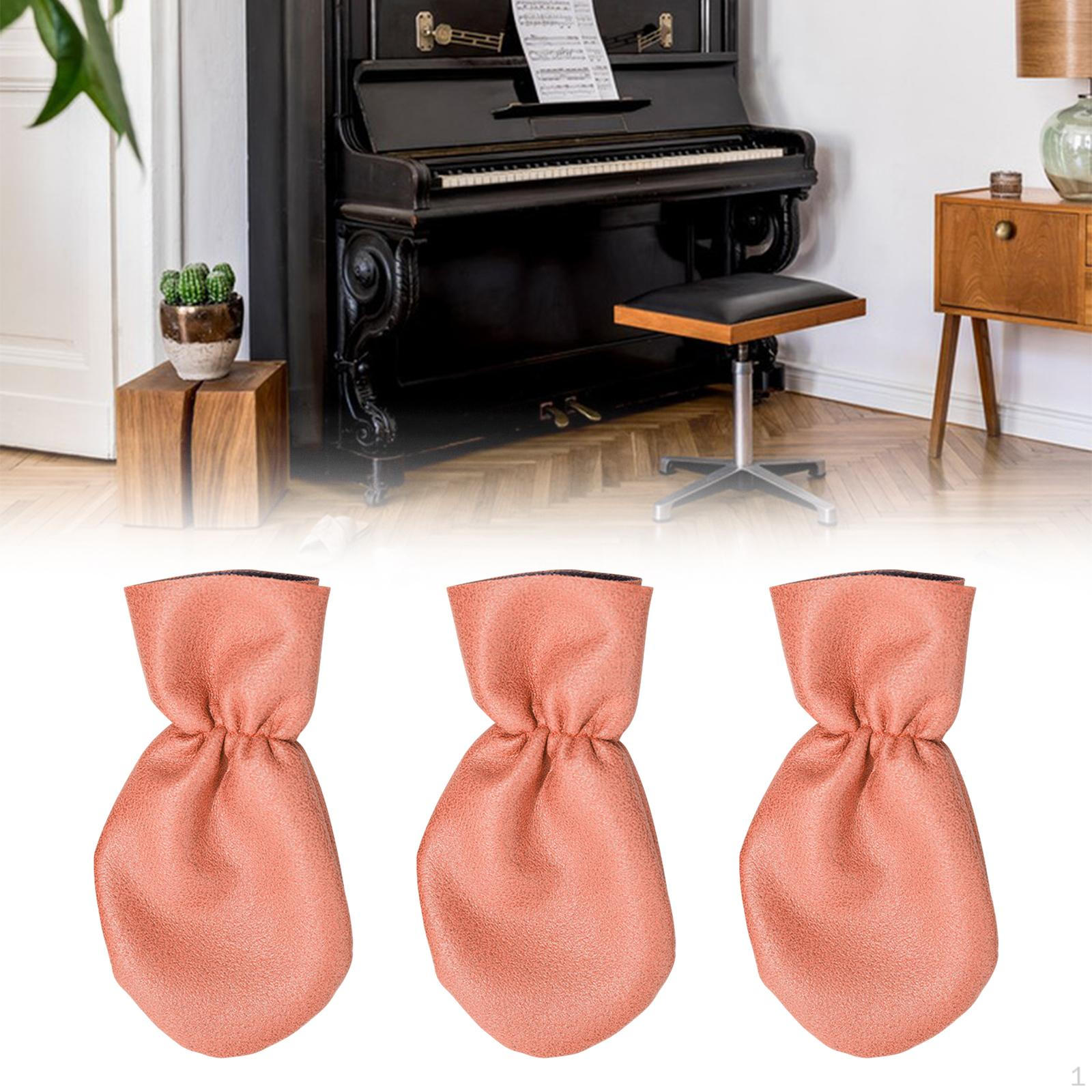 

3 Pack of for Piano Pedals, Foot Protection Upright Instruments червоний